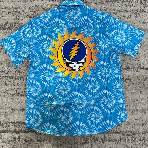 Grateful Dead x Section 119 Blue Tie-Dye Men's Shirt Size XL - Picture 3 of 5